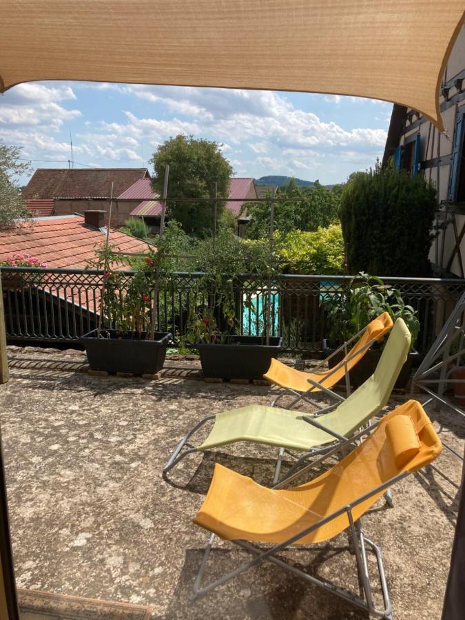 Le Grenier - Piscine Et Spa マルレンハイム エクステリア 写真