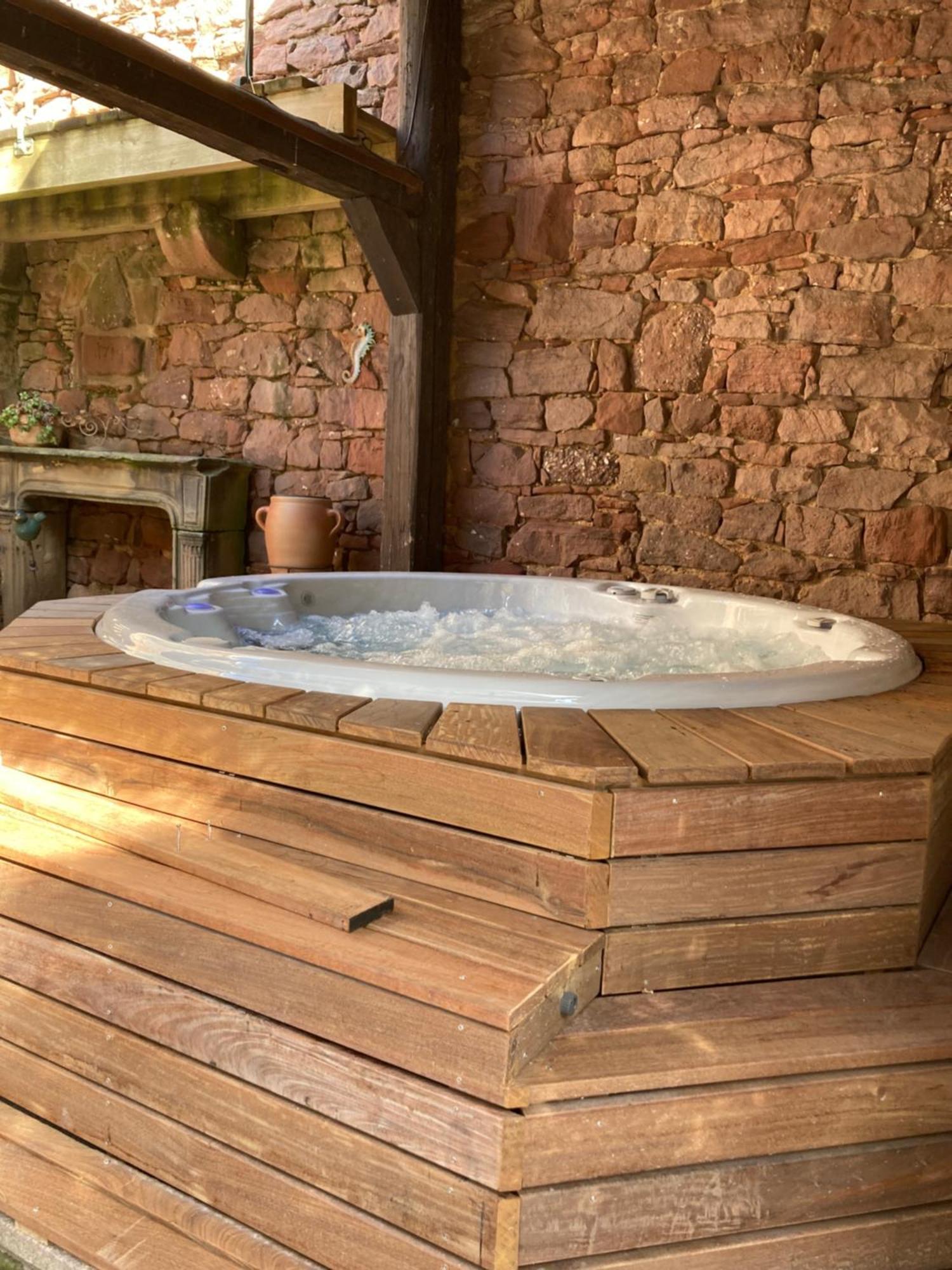 Le Grenier - Piscine Et Spa マルレンハイム エクステリア 写真